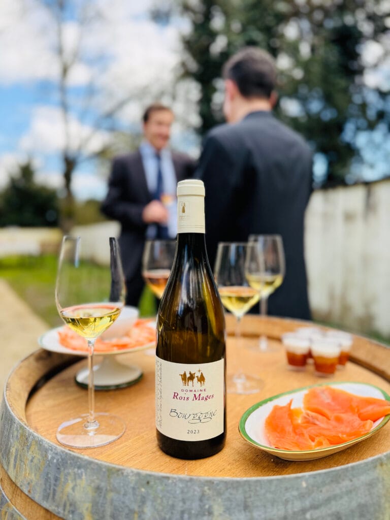 vin blanc au vin d'honneur